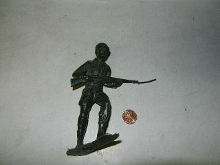 Marx Of England Production 6 Inch Wwii Us Soldier,  Charging With Rifle (a)