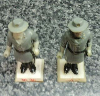 Marx Warriors of the World Confederate General Lee Figure 2x Hong Kong 1970 ' s 2