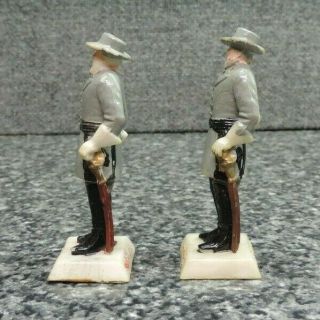 Marx Warriors of the World Confederate General Lee Figure 2x Hong Kong 1970 ' s 3