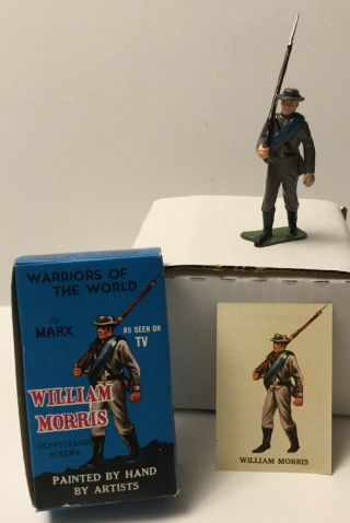 Marx Warriors Of The World Confederate Soldier William Morris & Card