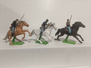 Britains Deetail American Civil War Union Cavalry 3 Figures 3 Poses 1/32 54mm D