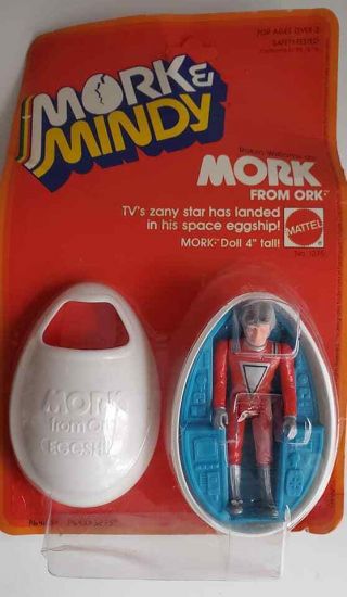Nos Card Mork From Ork Egg Ship Robin Williams 1979 Action Figure Mattel