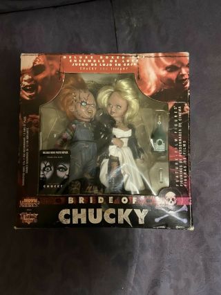 Mcfarlane Movie Maniacs Bride Of Chucky Tiffany - Deluxe Boxed Set Figures