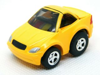 Takara Tomy Choro - Q Hg Mercedes - Benz Slk - Class Yellow Pullback Miniature Car