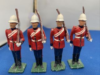 Metal Toy Soldiers 6cm Life Guards Army Pith Helmets Set 9