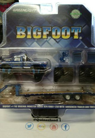 Greenlight Bigfoot 1 The Monster Truck 1974 Ford F - 250 (ng45)
