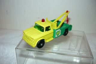 Matchbox Series 13 Bp Dodge Wreck Truck Yellow & Green Near Lesney