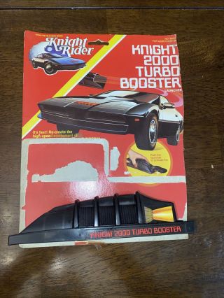 Vintage Knight Rider 2000 Turbo Booster For Die - Cast Car 1983 Kenner Cardback