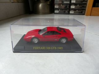 Ferrari 328 Gtb 1985 Ixo Altaya 1/43 Miniature Avec Boite Vitrine