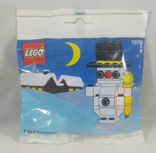 Lego Christmas 1979 Build A Snowman Factory In Poly Bags Nos