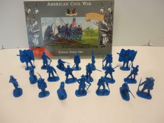 American Civil War Union Infantry Plastic Soldiers 1/32 54mm Set 3202 Accurate