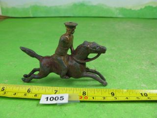 Vintage Unidentified Lead Soldier Mounted To Restore Collectable Model Toy 1002