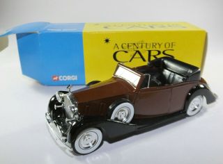 Solido Sb 1/43 - Rolls Royce Phantom Iii Century Of Cars Corgi Diecast Toy Car