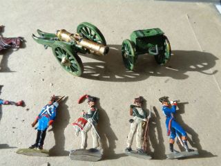 flats,  Napoleonic French artillery gun soldiers painted lead Zinnfiguren,  FG 3
