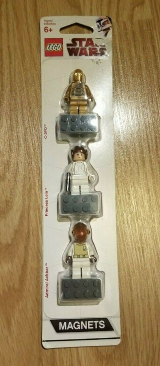 Lego 852843 Star Wars Magnet Set C3po Princess Leia Admiral Ackbar