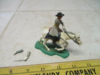 Vtg Britains Us Cavalry Civil War Officer General Mounted Figure Soldier Parts