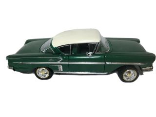 1958 Chevy Impala Green 1/24” Scale Die - Cast Car Saico (display 1)