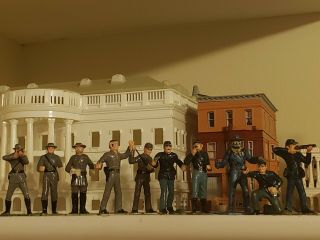 Marx American Civil War Confederate Johnny Reb Toy Soldiers Vintage