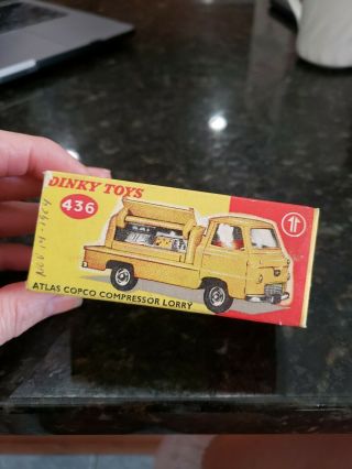 Dinky Toys 436 Atlas Copco Compressor Lorry Box Only