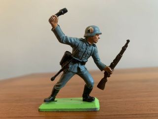 1971 Britains Ltd.  Deetail Grenade Rifle German Wwii Toy Soldier Vintage Ww2