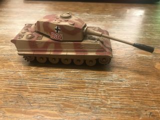 Wwii German King Tiger Panzer Tank Model - Corgi 1970s