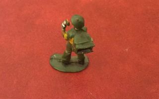 Vintage Miniature Army Man Plastic Radio Operator 2