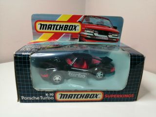 Matchbox Superkings K70 Porsche Turbo (black)