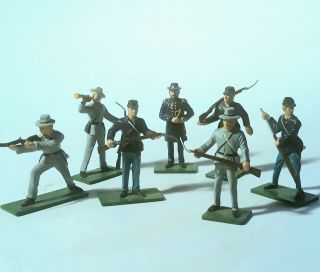 ☆ Metal Blue Box Toys Elite Command Civil War Us Union Army Soldiers Figures