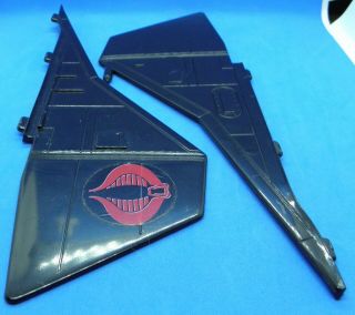 Gi Joe Cobra Night Raven Stabilizer Wing Fins Left And Right 1986 Arah Parts