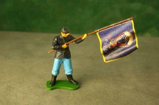 Britains Swoppet Acw American Civil War Union Soldier Standing With Banner