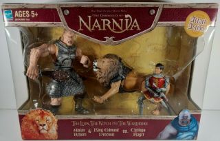 Chronicles Of Narnia: King Edmund & Aslan Vs Cyclops Rager Action Figure Set