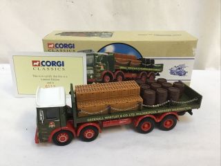 Corgi Classics 1:50 Aec Flatbed Greenall Whitley 97931 Boxed - 13