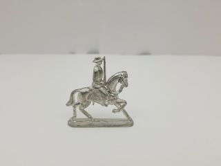 Metal Toy Soldier On Horse Sword Greenfield Village Figurine 2 1/4 " X2 "