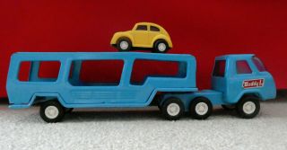 Vintage Buddy L Mini Car Carrier/transport,  Car,  Pressed Steel