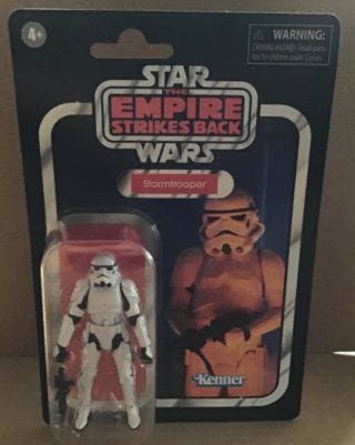 Star Wars Empire Strikes Back Vintage Style Carded 3.  75” Stormtrooper Figure
