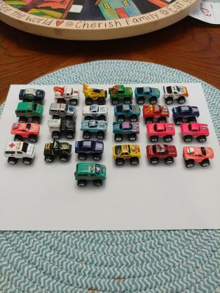 (25) Vintage 1987 Road Champs Micro Machines Uesd