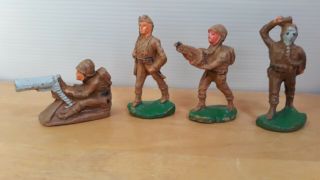 Vintage Toys Military Soldiers 3.  5 