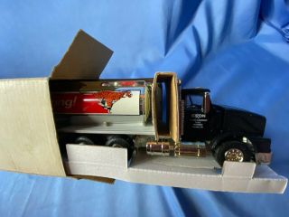 Vintage Exxon Gold Die Cast Tiger Tanker Truck Coin Bank Limited Edition 1997