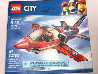 Lego City Airshow Jet 60177 Ages 5 - 12 87 Piece Set