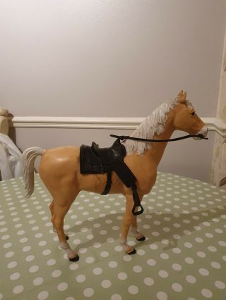 Vintage Marx Johnny West Palomino Thunderbolt Horse made in GB 3