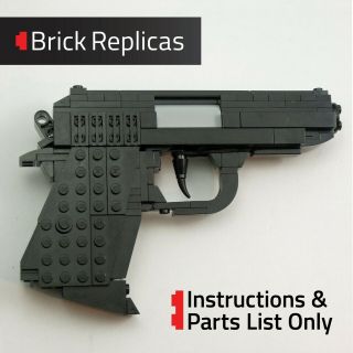 Instructions For: Custom Lego Walther Ppk Pistol Gun James Bond 007 Daniel Craig
