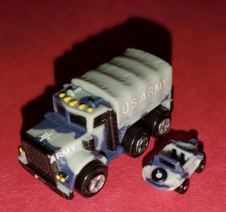 Micro Machines Insiders Rare Military Cargo Truck With Micro Mini Schwimmwagon