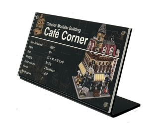 Lego 10182 Café Corner - Custom Acrylic Display Stand