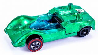 1968 Mattel Hot Wheels Redlines Metallic Green Chaparral