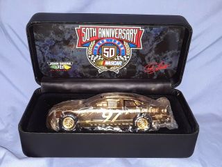John Deere Motorsports 24kt Gold Plated Nascar 50th Anniversary Chad Little 97
