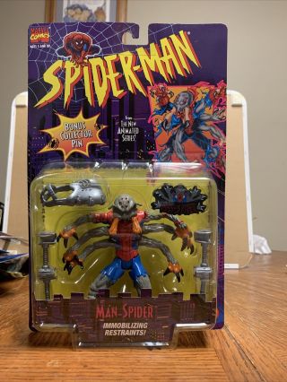 Ultra Rare Man - Spider Spider - Man Animated Series Figure Toy Biz 1995