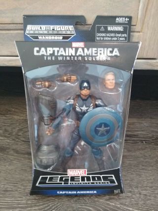 Marvel Legends Baf 6 " Captain America The Winter Soldier Action Figure Nib