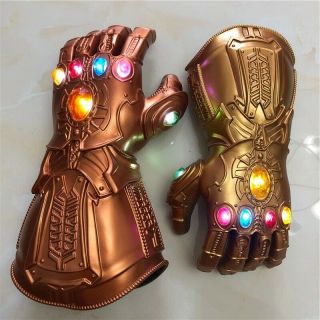 Thanos Marvel Avengers Infinity War Cosplay Gauntlet Glove Removable Led Stone