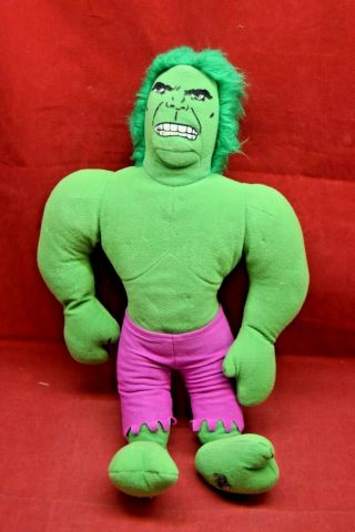 Knickerbocker 1978 Incredible Hulk Vintage Marvel 18 Inch Plush