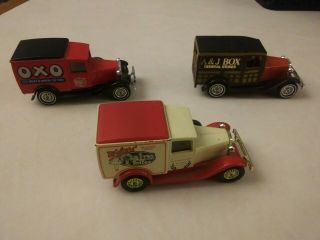 (3) Matchbox Lesney 1981 Models Of Yesteryear Y - 21 Ford Model A.  Oxo/a&j/walters